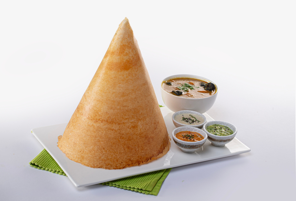 Dosa serving suggestion